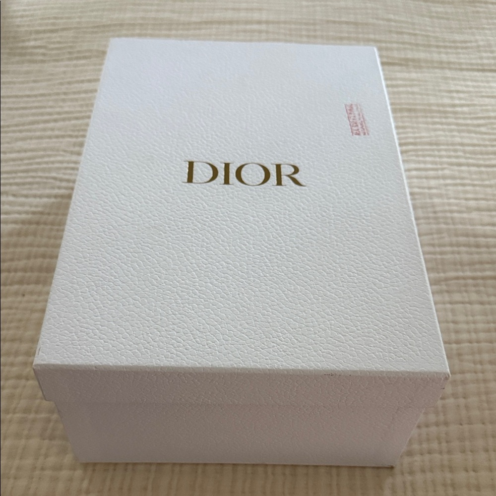 Dior White Gift Box with Gold Logo